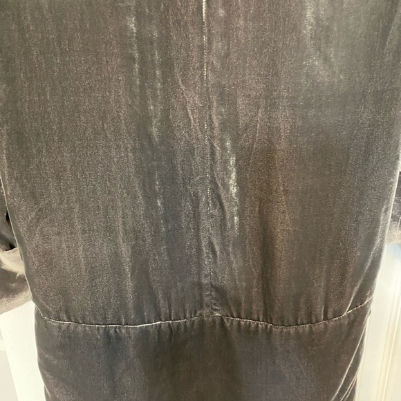 Wilfred Velvet Open Front Jacket 0 grey Viscose Silk 3/4 rolled sleeves career - Picture 11 of 16
